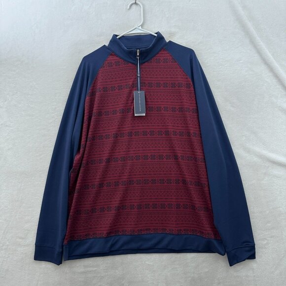 Holderness & Bourne Other - Holderness & Bourne 1/4 Zip Pullover Mens XL Red The Robinson Golf Performance